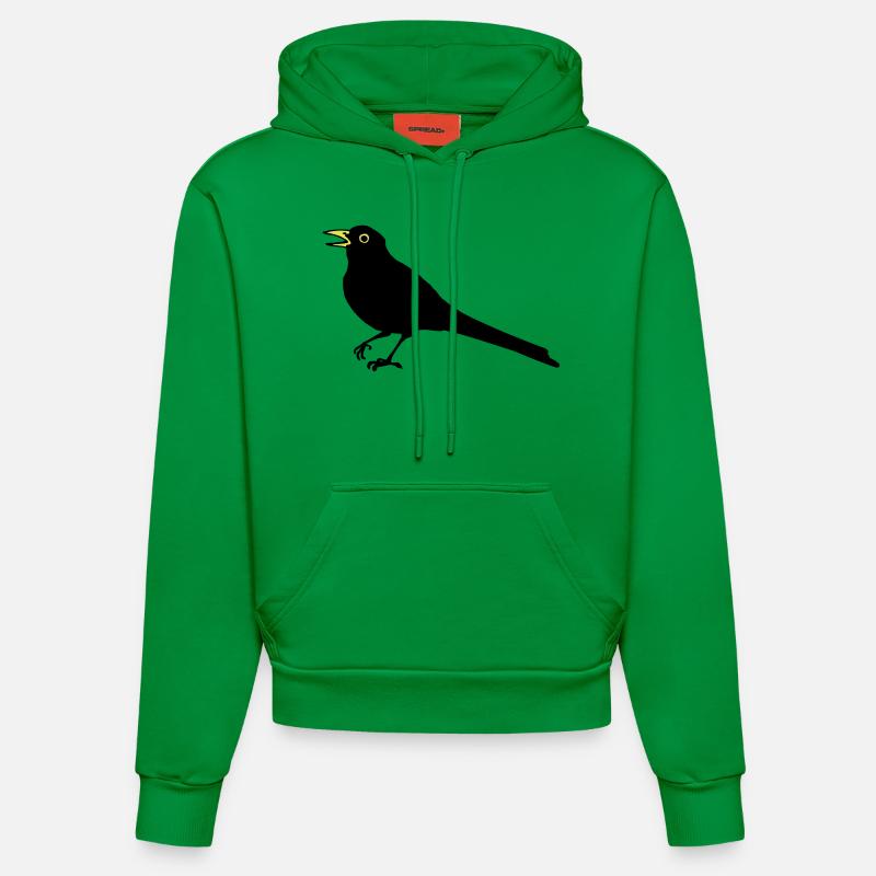 Merle - Sweat à capuche bio ajusté fabriqué en UE - City Green