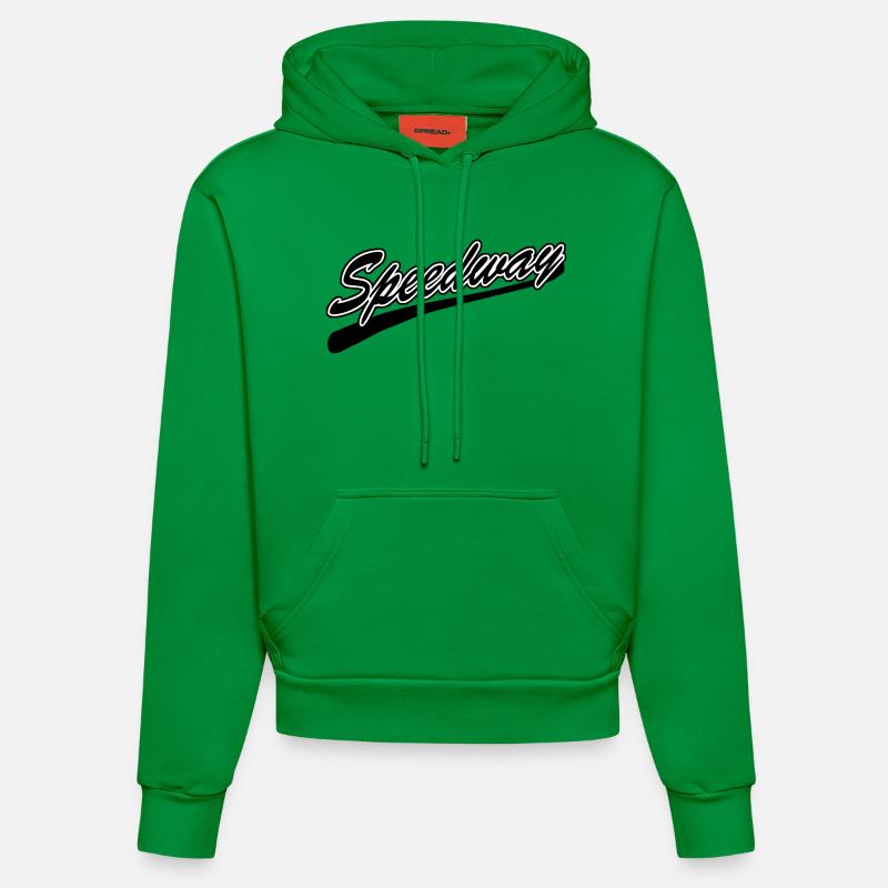 Speedway - Sweat à capuche bio ajusté fabriqué en UE - City Green