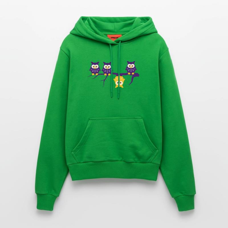 Be different 4 owls Abdulazeez differ Organic Fitted Hoodie Made in EU