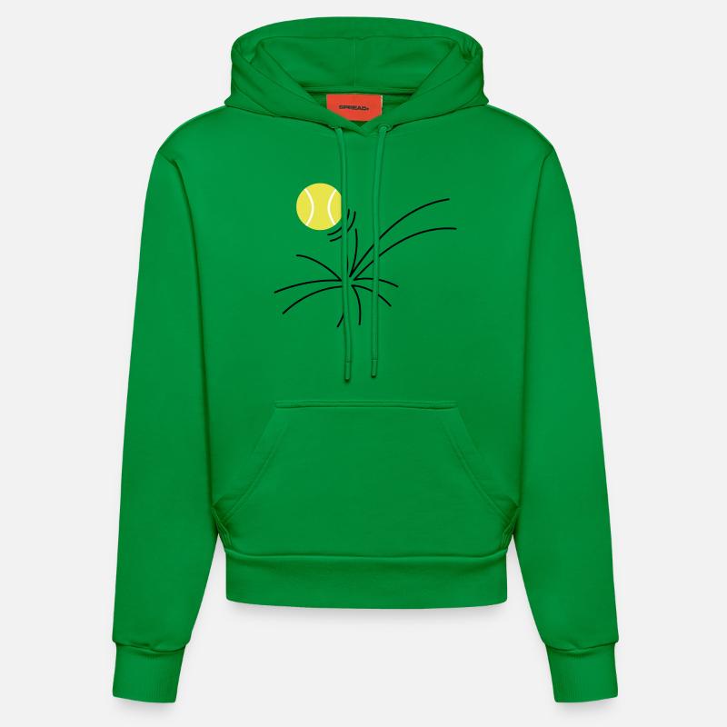 tennis comme (3c) - Sweat à capuche bio ajusté fabriqué en UE - City Green
