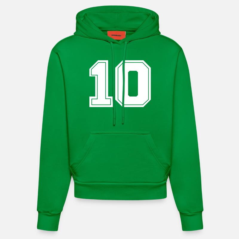 Numéro 10 - Sweat à capuche bio ajusté fabriqué en UE - City Green