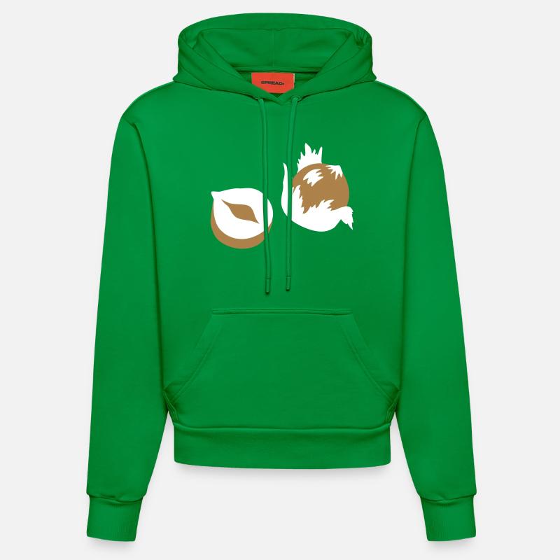 Nut - Nuts - Nuts - 2C - Organic Fitted Hoodie Made in EU - City Green