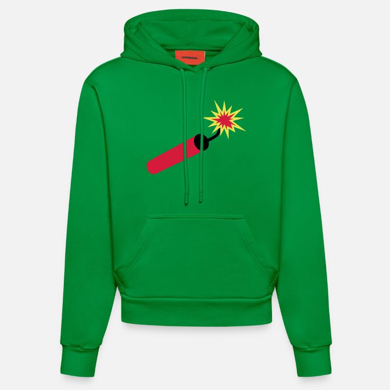 dynamit___f3 - Sweat à capuche bio ajusté fabriqué en UE - City Green