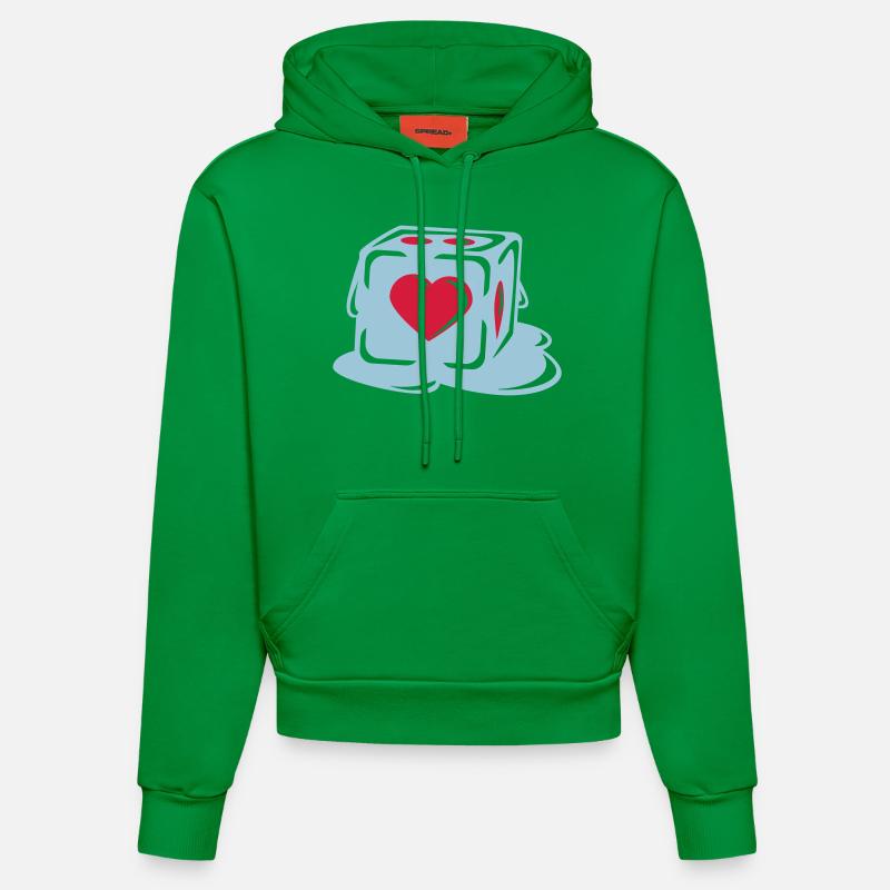 With Heart - Sweat à capuche bio ajusté fabriqué en UE - City Green