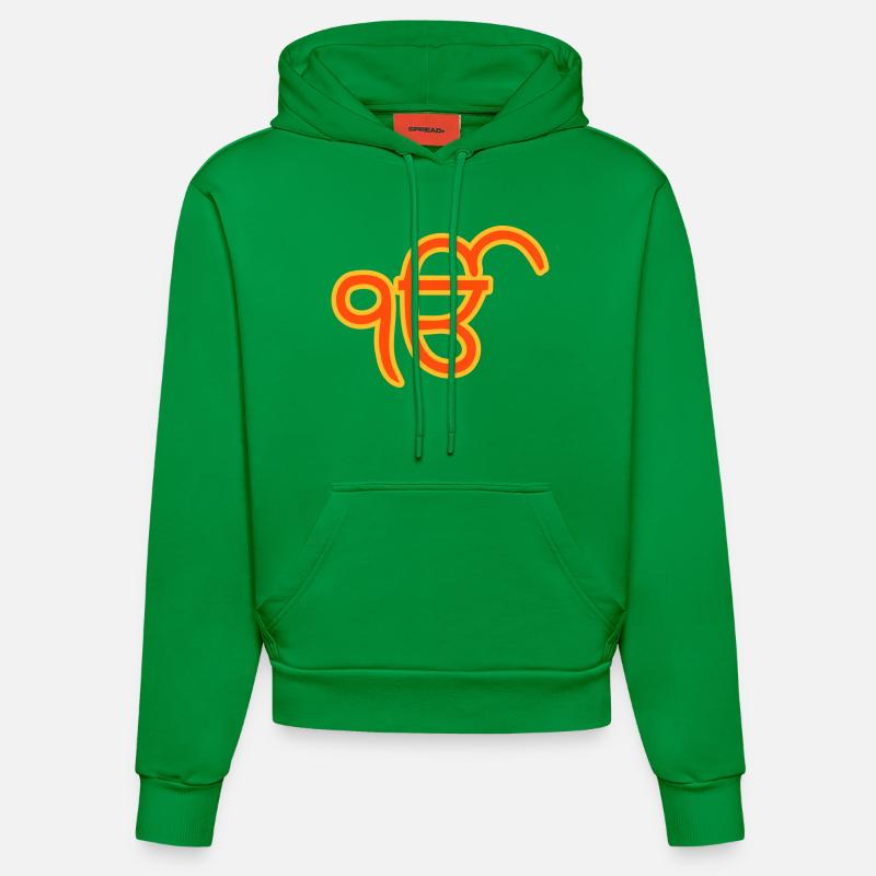 Ek Onkar - Sweat à capuche bio ajusté fabriqué en UE - City Green