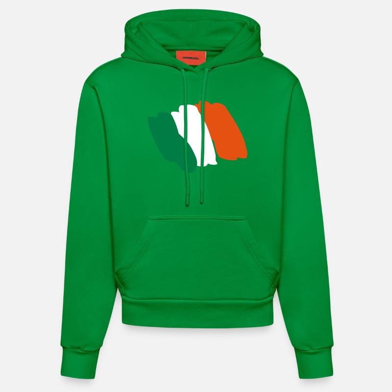 ireland__f3 - Sweat à capuche bio ajusté fabriqué en UE - City Green