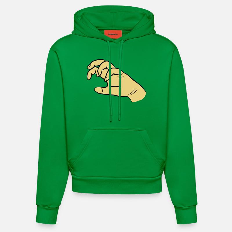 Griffe de la main - Sweat à capuche bio ajusté fabriqué en UE - City Green