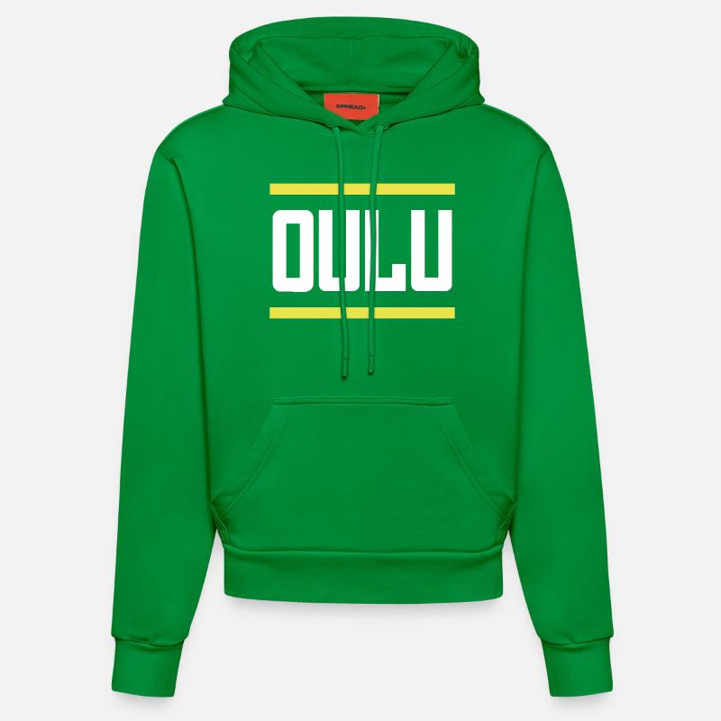 Oulu - Sweat à capuche bio ajusté fabriqué en UE - City Green