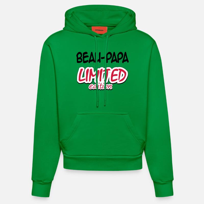 BEAU PAPA LIMITED EDITION - Sweat à capuche bio ajusté fabriqué en UE - City Green
