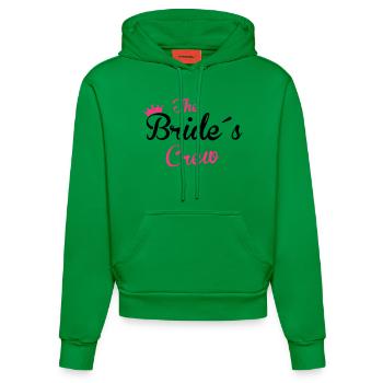 the bride´s crew - Organic Fitted Hoodie Made in EU - City Green - Vorne