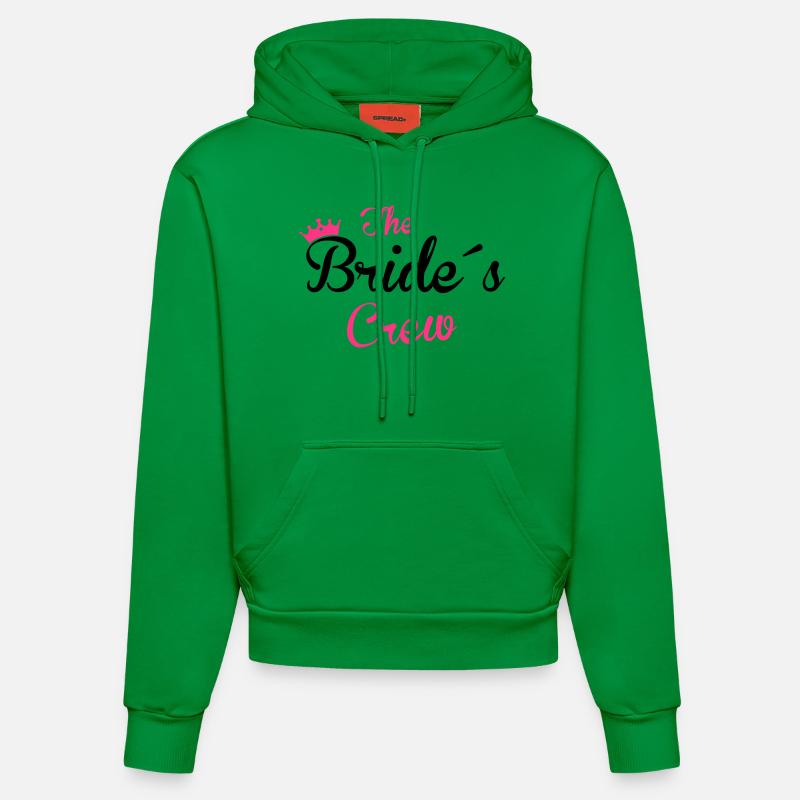 the bride´s crew - Organic Fitted Hoodie Made in EU - City Green