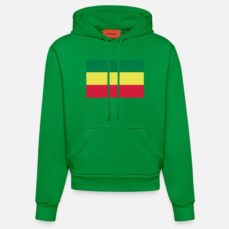 Reggae - Sweat à capuche bio ajusté fabriqué en UE - City Green