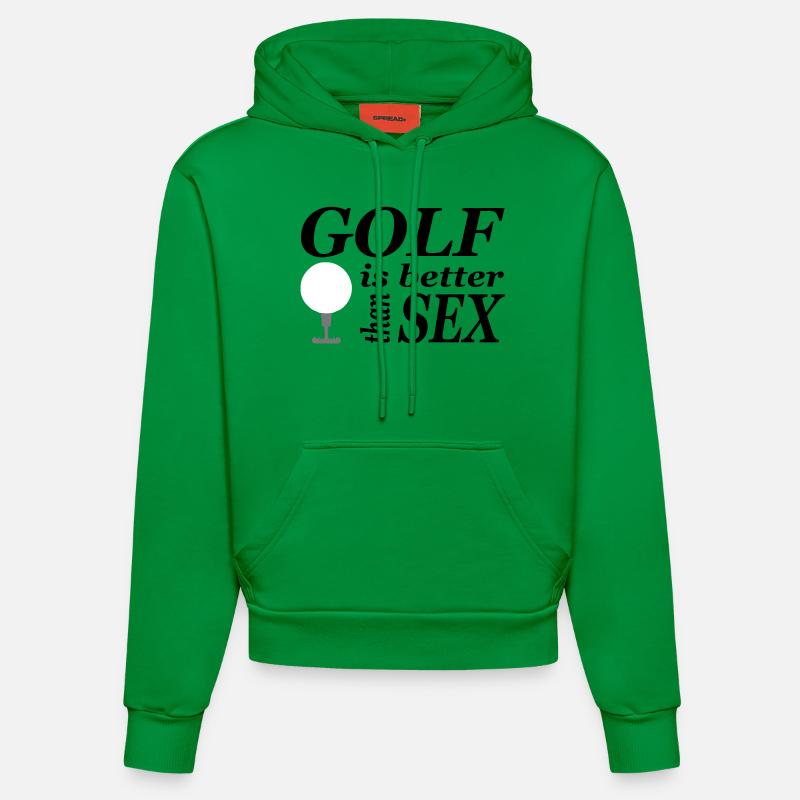 amusant de golf - Sweat à capuche bio ajusté fabriqué en UE - City Green