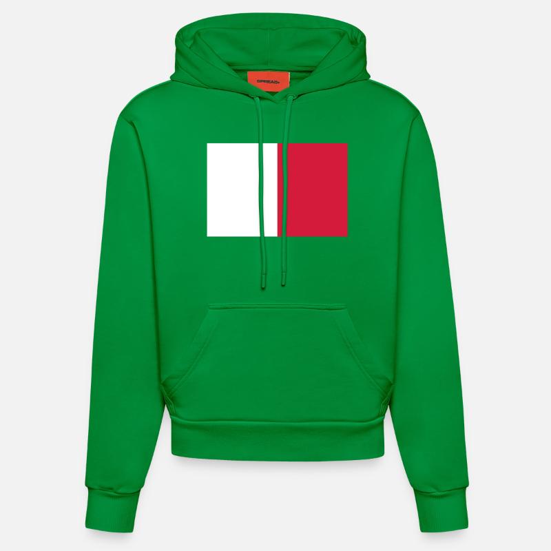 Malte - Sweat à capuche bio ajusté fabriqué en UE - City Green
