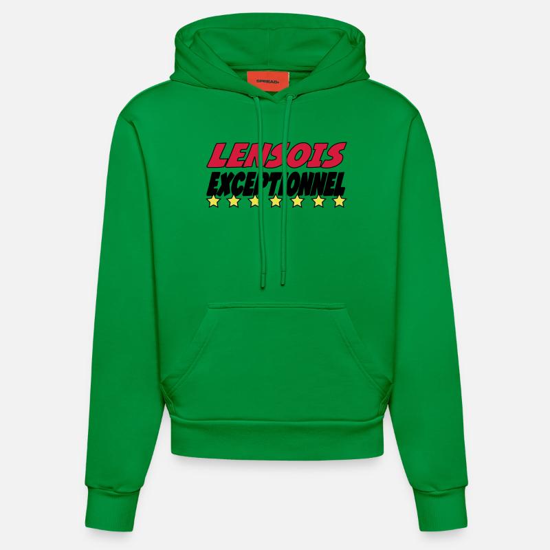 Lensois exceptionnel - Sweat à capuche bio ajusté fabriqué en UE - City Green