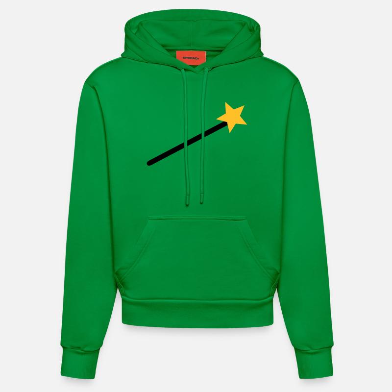 Magicien - Sweat à capuche bio ajusté fabriqué en UE - City Green