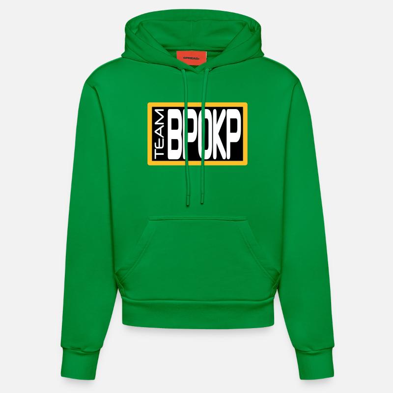 bpokp - Sweat à capuche bio ajusté fabriqué en UE - City Green