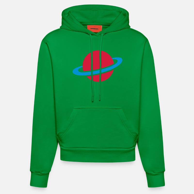 Saturne - Sweat à capuche bio ajusté fabriqué en UE - City Green
