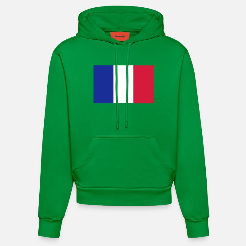 France - Sweat à capuche bio ajusté fabriqué en UE - City Green