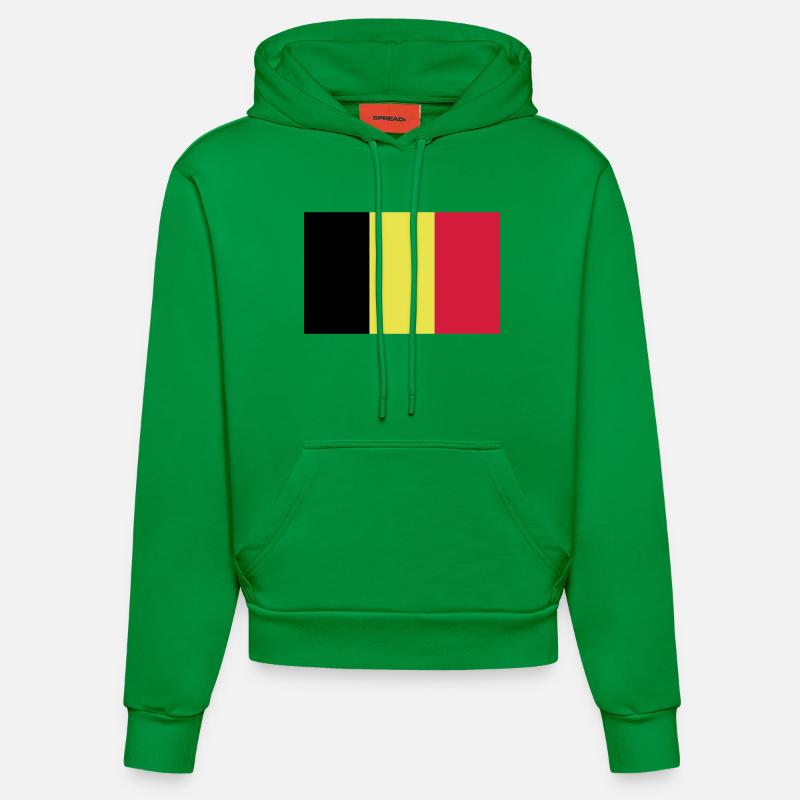 Belgique - Sweat à capuche bio ajusté fabriqué en UE - City Green
