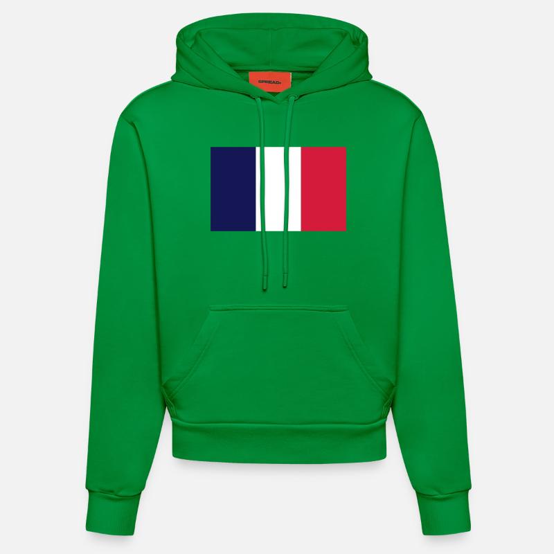 France - Sweat à capuche bio ajusté fabriqué en UE - City Green