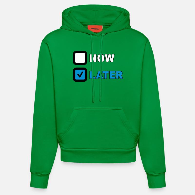 Now Later Question - Sweat à capuche bio ajusté fabriqué en UE - City Green