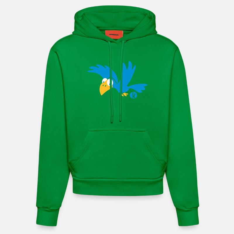 Rabe (c) - Krähe - Sweat à capuche bio ajusté fabriqué en UE - City Green