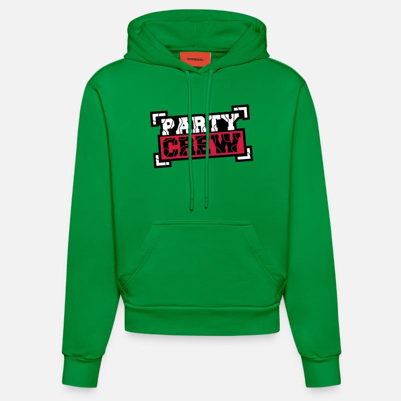 Party Crew Design - Sweat à capuche bio ajusté fabriqué en UE - City Green
