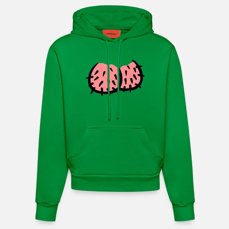 Penis - Sweat à capuche bio ajusté fabriqué en UE - City Green