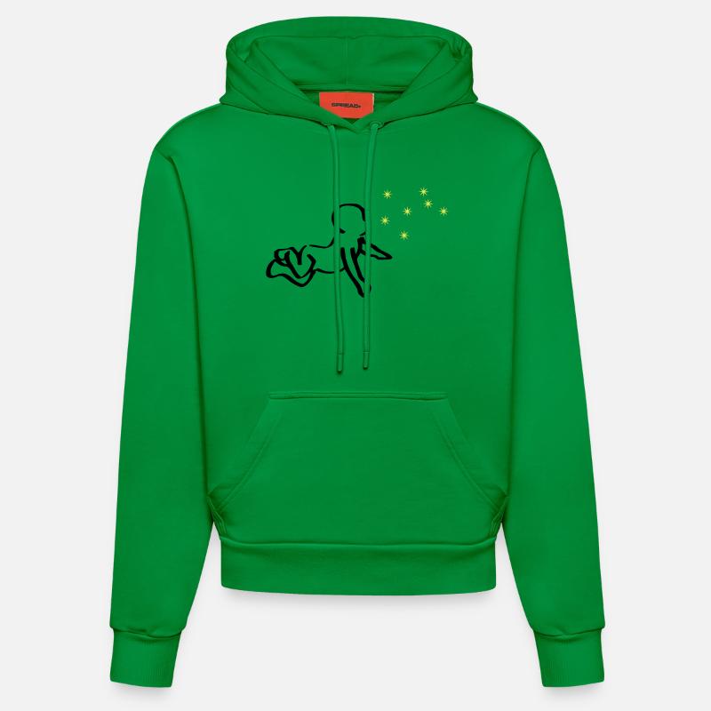 ReNaissance bébé noir Phoenix jaune - Sweat à capuche bio ajusté fabriqué en UE - City Green