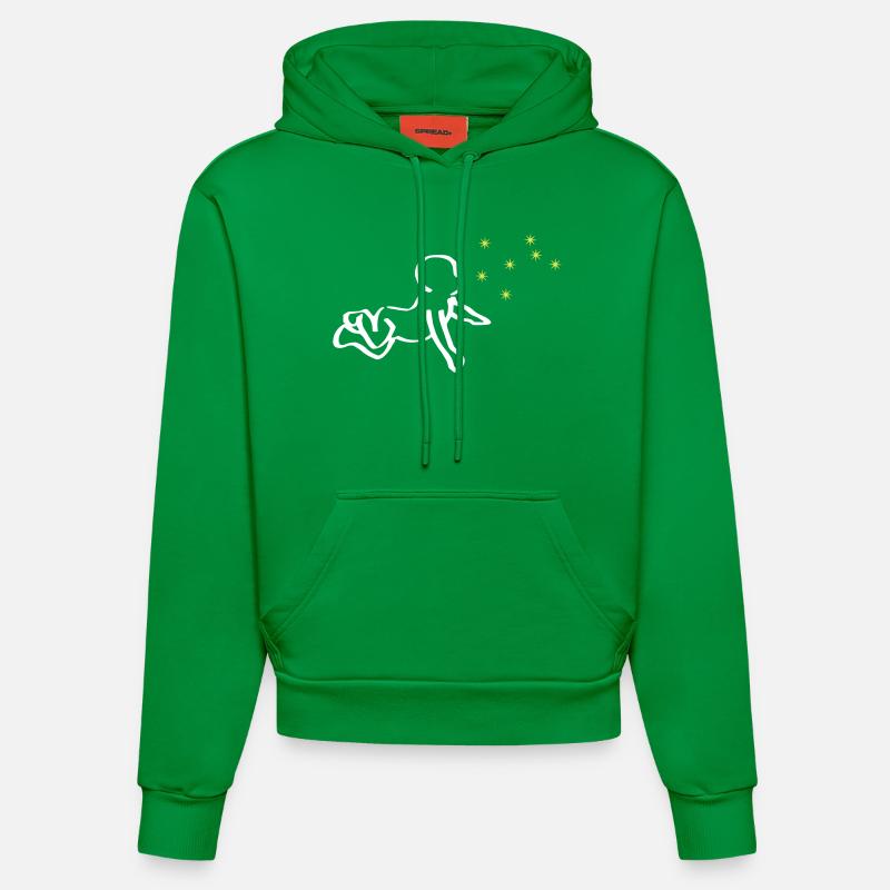 ReNaissance bébé blanc Phoenix jaune - Sweat à capuche bio ajusté fabriqué en UE - City Green