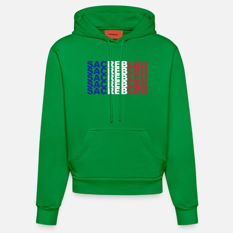 Sacrebleu - Sweat à capuche bio ajusté fabriqué en UE - City Green