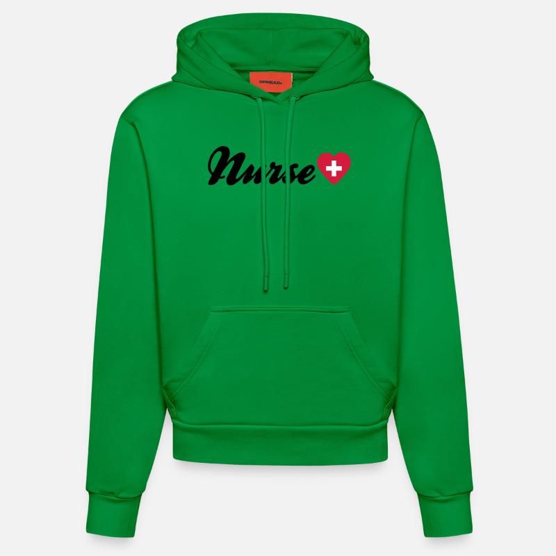 nurse - Sweat à capuche bio ajusté fabriqué en UE - City Green