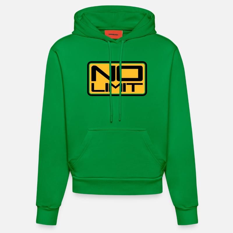 No Limit Shield - Sweat à capuche bio ajusté fabriqué en UE - City Green
