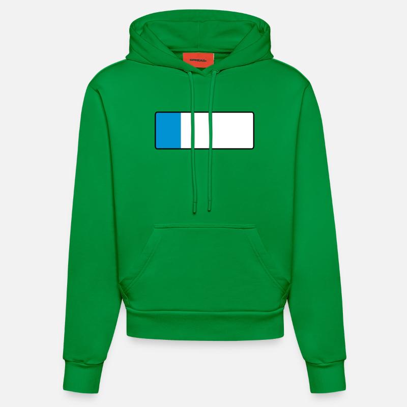 _blank_kurz - Sweat à capuche bio ajusté fabriqué en UE - City Green