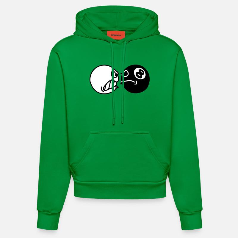 Boules de billard - Sweat à capuche bio ajusté fabriqué en UE - City Green
