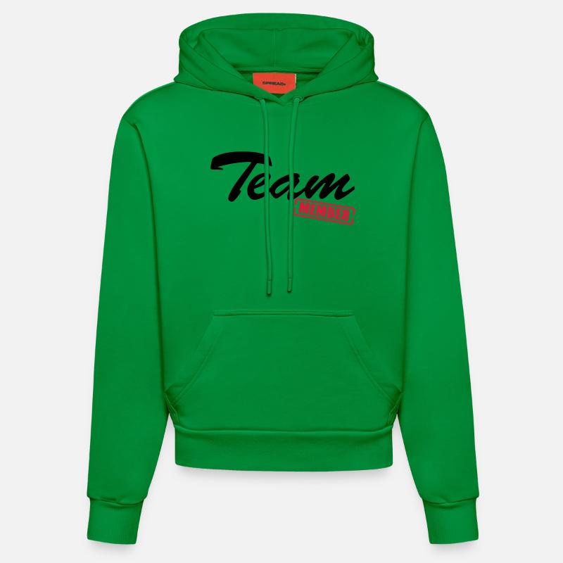 team_member2 - Sweat à capuche bio ajusté fabriqué en UE - City Green