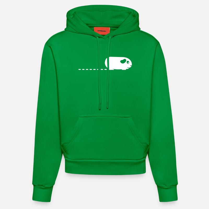 Caca Guinée Pig - Sweat à capuche bio ajusté fabriqué en UE - City Green