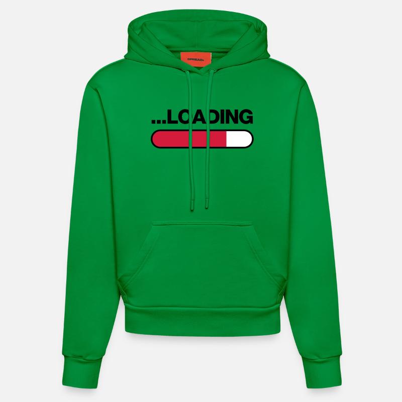 loading_f3 - Sweat à capuche bio ajusté fabriqué en UE - City Green