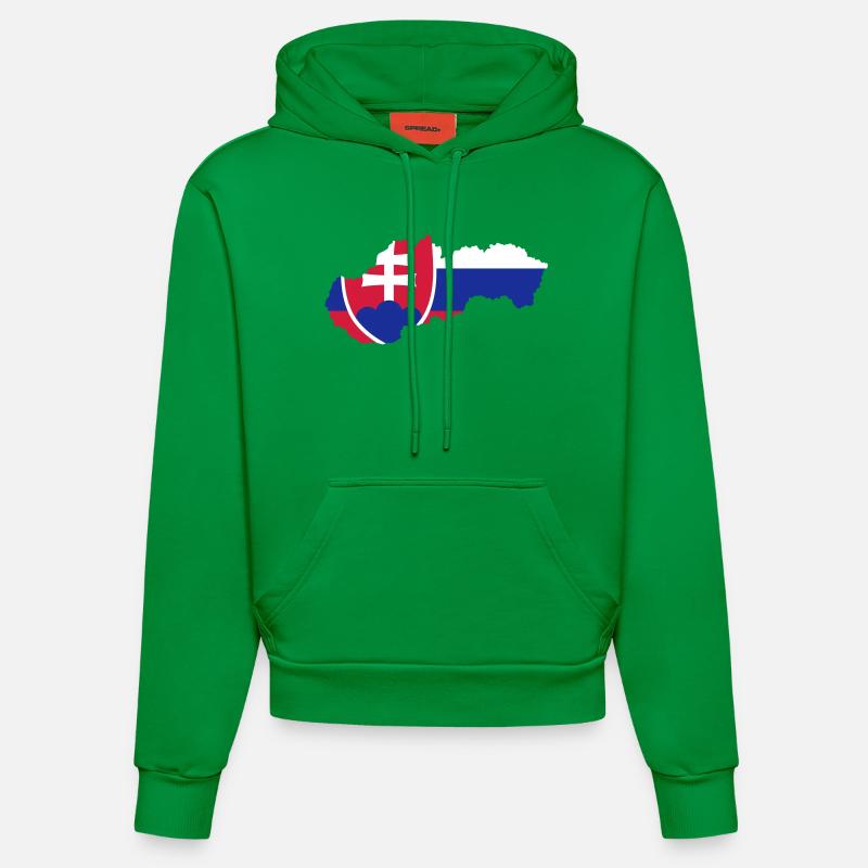 Slovaquie - Sweat à capuche bio ajusté fabriqué en UE - City Green
