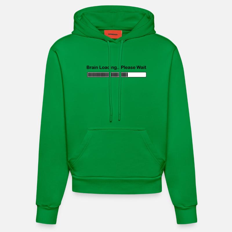 brainloading - Sweat à capuche bio ajusté fabriqué en UE - City Green
