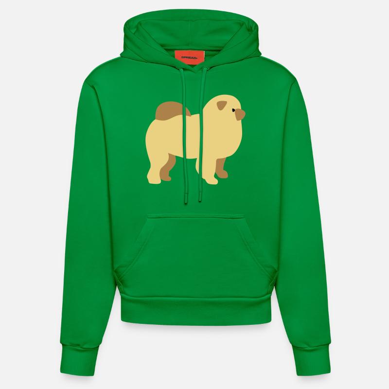 Chow-Chow - Sweat à capuche bio ajusté fabriqué en UE - City Green