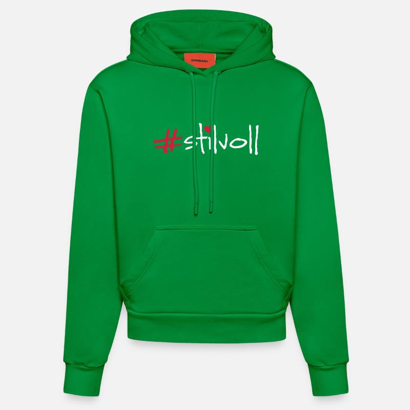 chic - Sweat à capuche bio ajusté fabriqué en UE - City Green