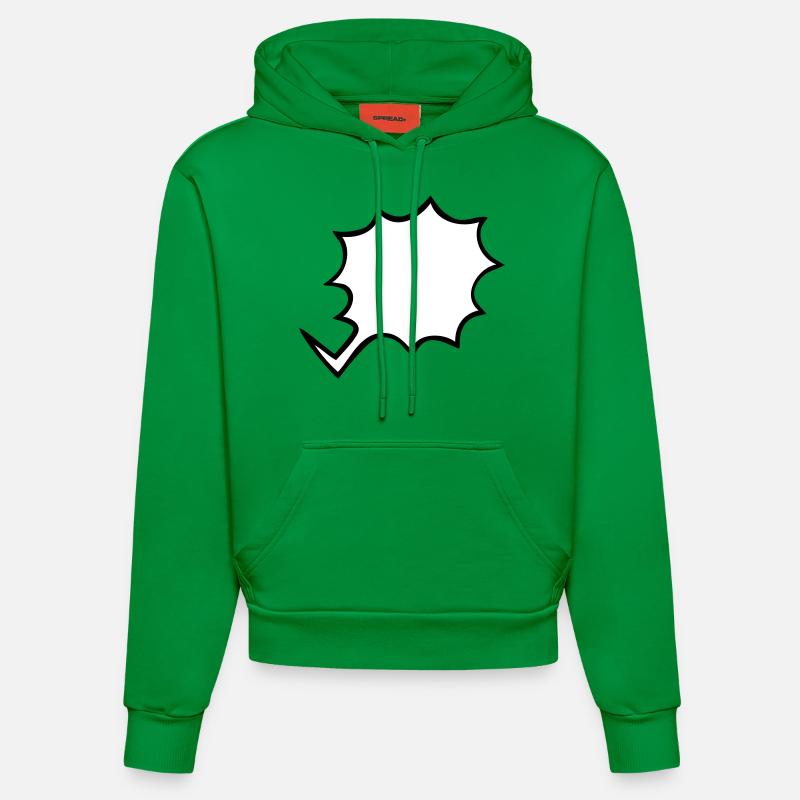 BD exclamation - Sweat à capuche bio ajusté fabriqué en UE - City Green