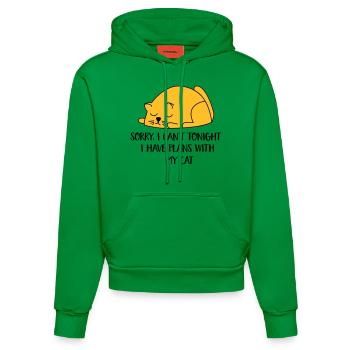 2541614 129996413 chat - Sweat à capuche bio ajusté fabriqué en UE - City Green - Devant