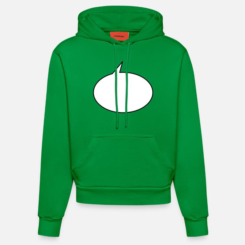 Sprechblase rund klein 2c - Sweat à capuche bio ajusté fabriqué en UE - City Green