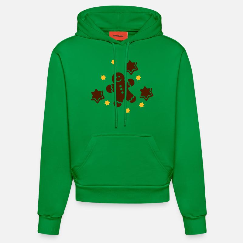 Pain d'épice - Sweat à capuche bio ajusté fabriqué en UE - City Green