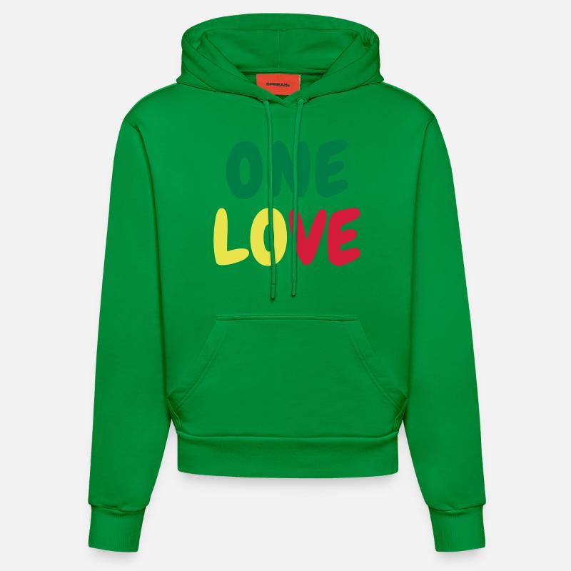 Cannabis / Haschich / Marijuana / Reggae / Rasta - Sweat à capuche bio ajusté fabriqué en UE - City Green