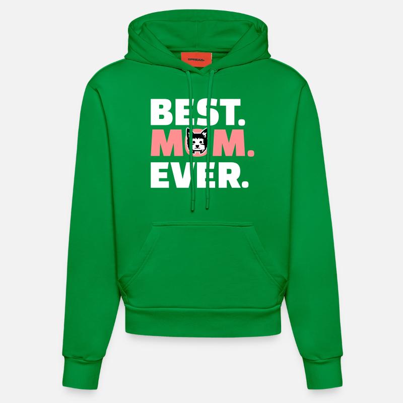 Yorkshire Terrier - Sweat à capuche bio ajusté fabriqué en UE - City Green