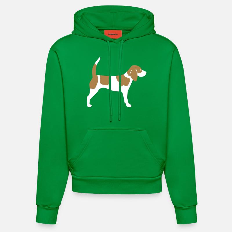 Beagle - Sweat à capuche bio ajusté fabriqué en UE - City Green